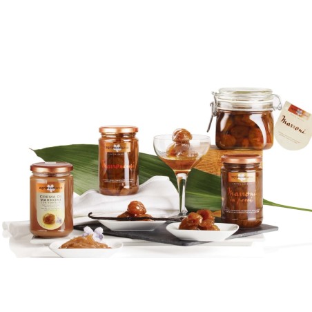 Marrons confits sirop en bocal 680g